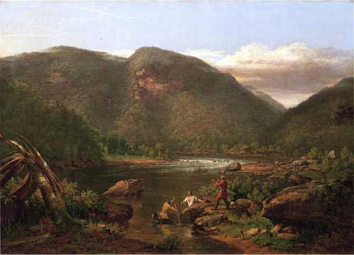 Painting Code#2902-Thomas Worthington Whittredge - Crow's Nest