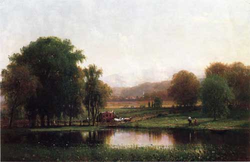 Painting Code#2908-Thomas Worthington Whittredge - The Morning Stage