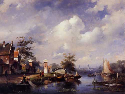 Painting Code#2930-Leickert, Charles Henri - Lomer