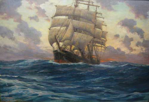 Painting Code#2942-Anton Otto Fischer - Even Tide