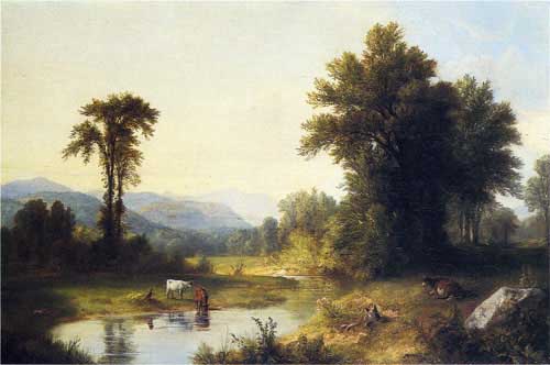 Painting Code#2957-Asher B. Durand - Summer Stream