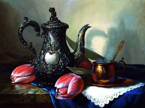 Painting Code#3189-Copper and Tulip