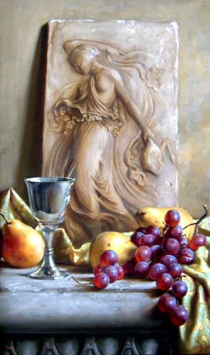 Painting Code#3203-Paul S. Brown: Dance of the Maenad