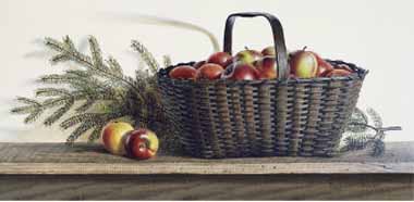 Painting Code#3211-Still Life with Winter Apples