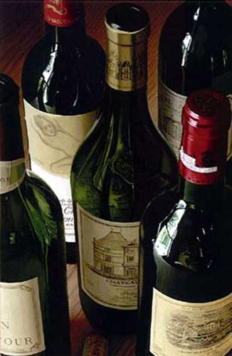 Painting Code#3232-Five First Growths