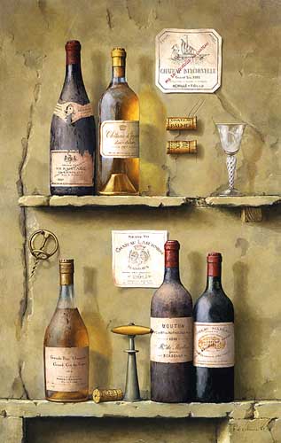 Painting Code#3242-Wine Shelf