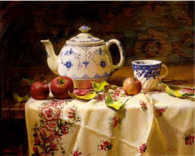 Painting Code#3279-Apple and Tea