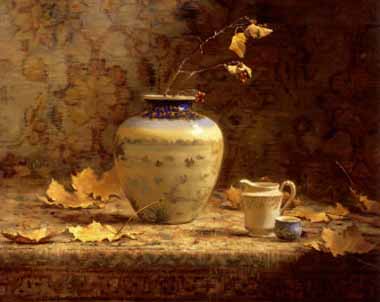 Painting Code#3280-Autumn Leaves and Tapestry