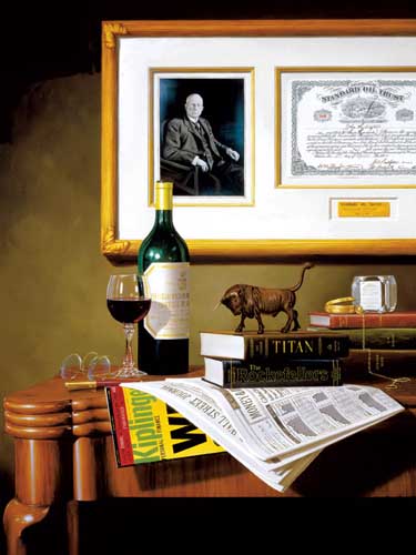 Painting Code#3292-Rino Gonzalez: Toast to the Titan  
