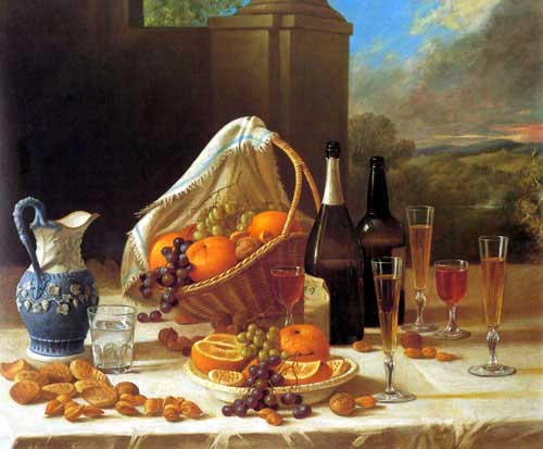 Painting Code#3339-Francis, John F(USA): Luncheon Still Life