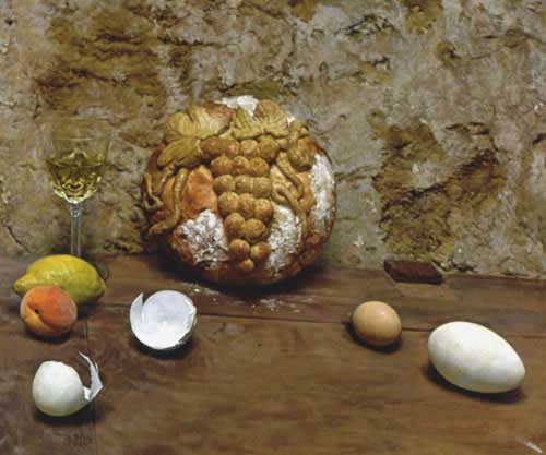 Painting Code#3354-Jacobs, Ted Seth(USA): A Decorative Bread