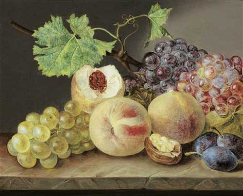 Painting Code#3412-Franz Xaver Petter - Still Life