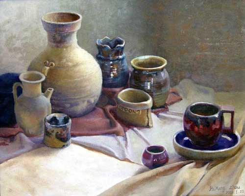 Painting Code#3514-Earthen Pots