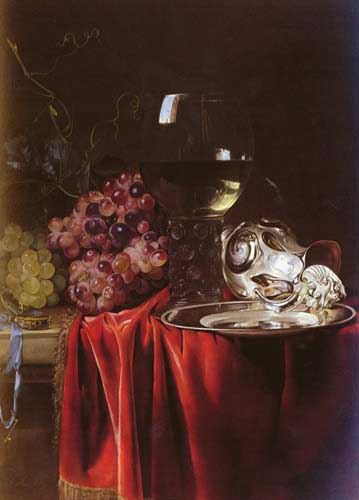 Painting Code#3518-Aelst, Willem van - Still Life