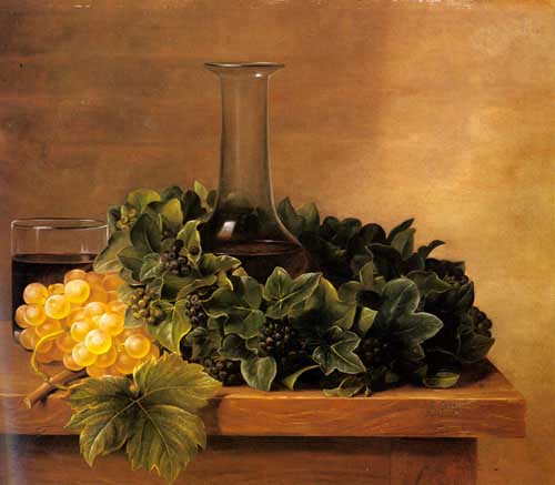 Painting Code#3522-Jensen, Johan Laurentz - Still Life