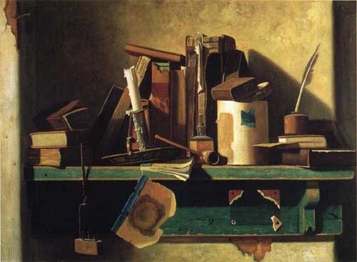 Painting Code#3660-John Frederick Peto - Old Companions