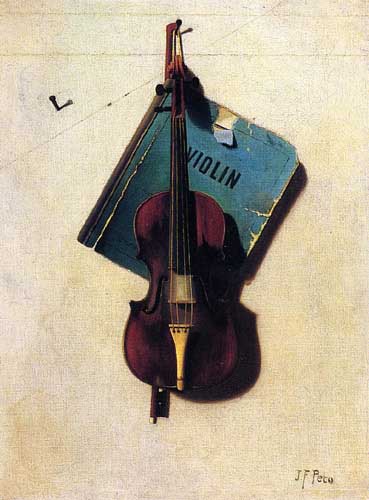 Painting Code#3664-John Frederick Peto - Violin