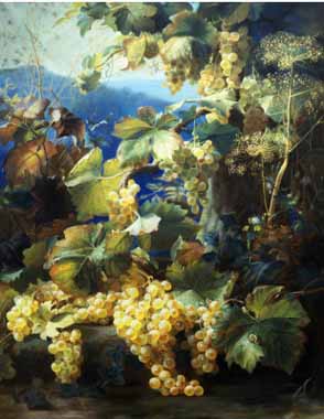 Painting Code#3777-Alexis Kreyder - Still Life of Grape