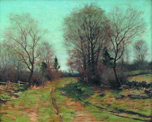 Painting Code#40003-William Merritt Post: Country Road