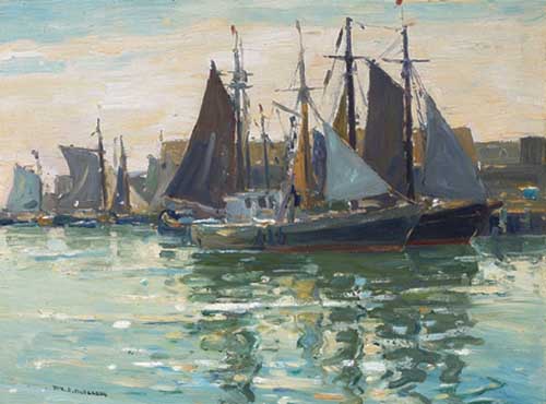 Painting Code#40008-WILLIAM S. ROBINSON: Gloucester-Mass