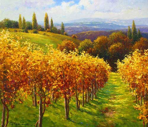 Painting Code#40021-Tuscany Landscape