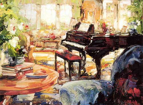 Painting Code#40026-Stephen Shortridge: Blue Andante