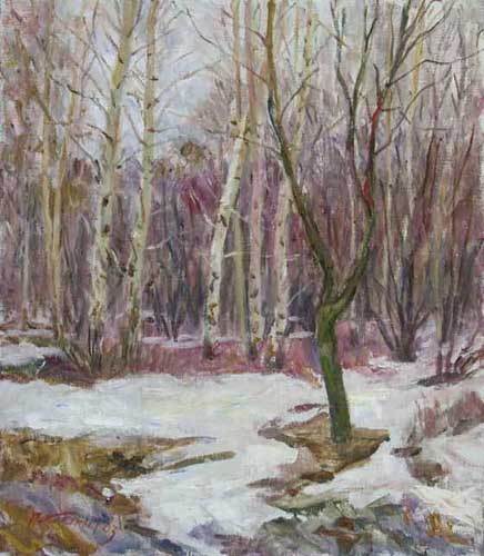 Painting Code#40035-Kikinev Vasiliy: Thawed patches