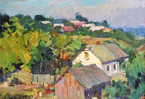 Painting Code#40037-Vaisburg E.: Dachas