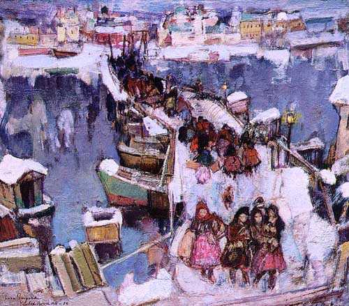 Painting Code#40060-Gaspard, Leon(USA): Bridge at Vitebsk