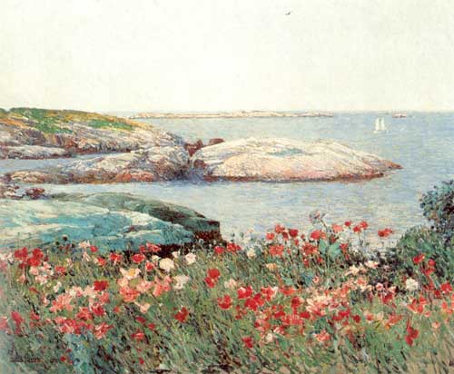 Painting Code#40068-Hassam, Childe(USA): Poppies, Isles of Shoals