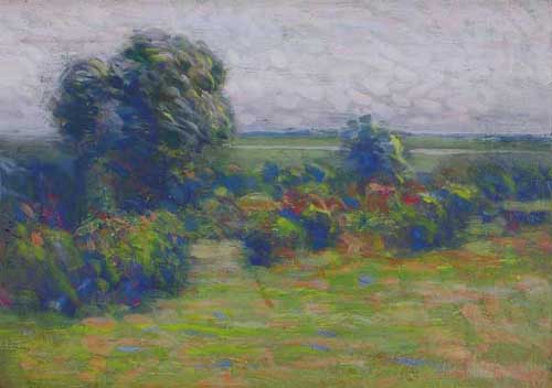 Painting Code#40113-Arthur W. Dow: Autumn Sketch