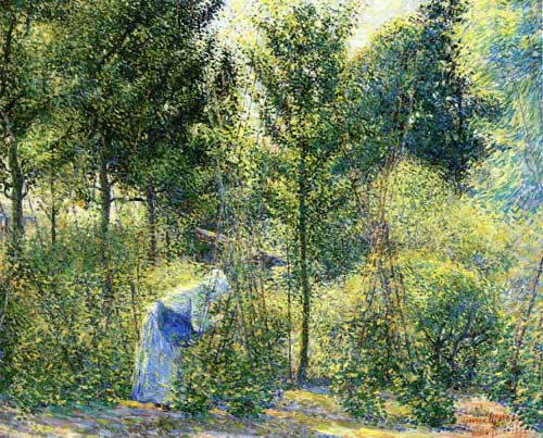 Painting Code#40138-Georges Morren: Bean Poles