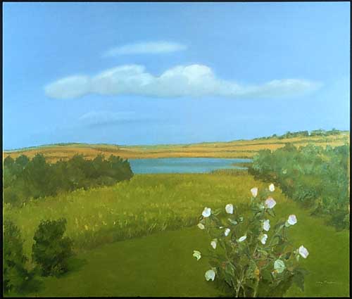 Painting Code#40192-Jane Freilicher: Mallows 