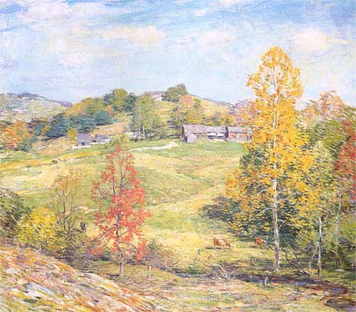 Painting Code#40214-Metcalf, Willard Leroy(USA): Le Sillon