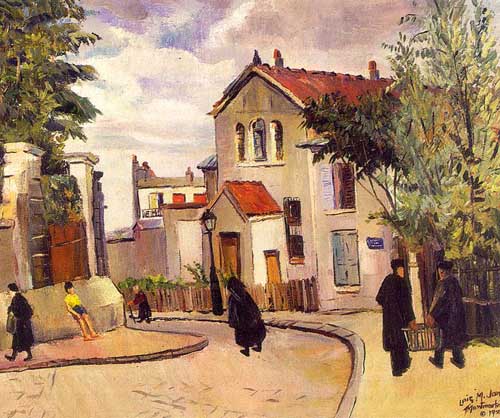 Painting Code#40258-Jones, Lois Mailou(USA): La Butte, Montmartre