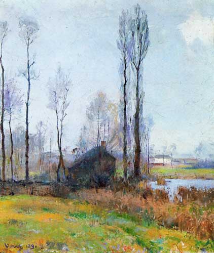 Painting Code#40267-Robert Vonnoh - Moist Weather