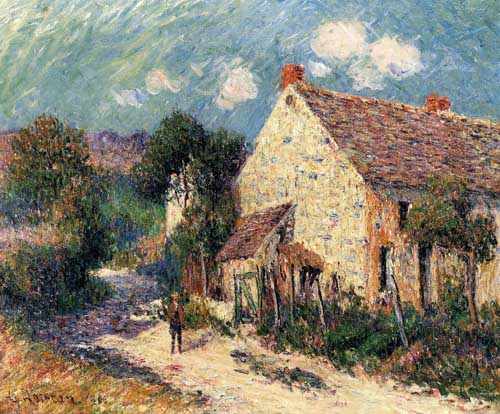 Painting Code#40283-Gustave Loiseau - Landscape of Seine et Oise