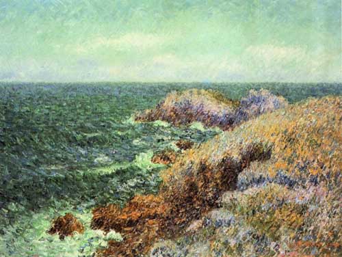 Painting Code#40288-Gustave Loiseau - The Rocks of Saint-Lunaire