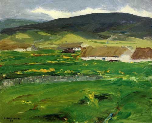 Painting Code#40306-Robert Henri - Achill Island, County Mayo, Ireland