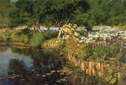 Painting Code#40307-Gaines Ruger Donoho - Woodhouse Water Garden