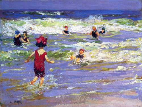 Painting Code#40330-Potthast, Edward(USA): Little Sea Bather
