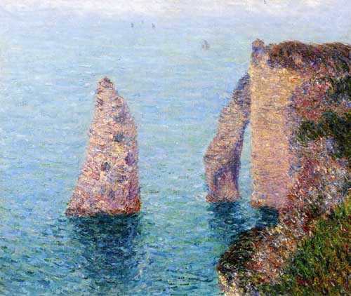 Painting Code#40336-Gustave Loiseau - Etretat