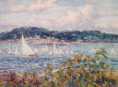 Painting Code#40341-Beal, Reynolds: Sandy Bay Yacht Club Regatta