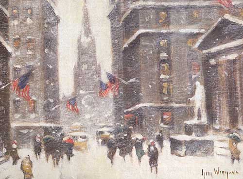 Painting Code#40345-Wiggins, Guy: Wall Street Winter