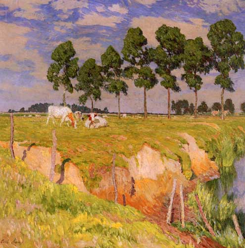 Painting Code#40353-Claus, Emile(Belgium): The Receding Bank, July
