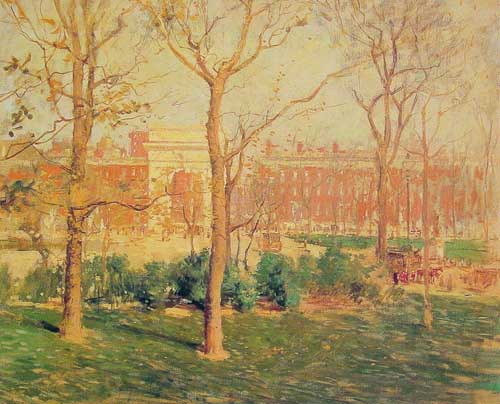 Painting Code#40378-Cornoyer, Paul(USA): Washington Square, New York