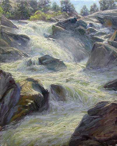 Painting Code#40409-Charles Muench: Torrents of Spring