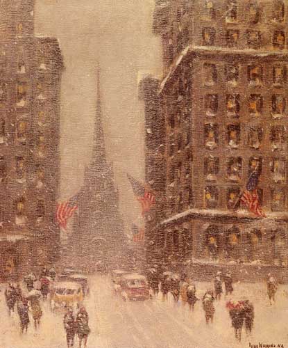 Painting Code#40471-Wiggins, Guy: Trinity Church, Wall Street