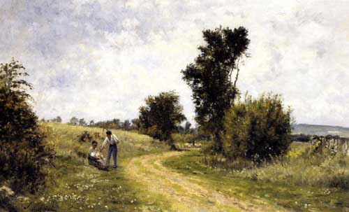 Painting Code#40487-Stanislas Lepine - Country Road