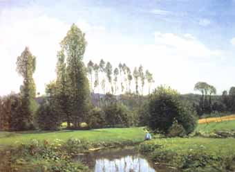 Painting Code#40567-Monet, Claude: View from Rouelles
